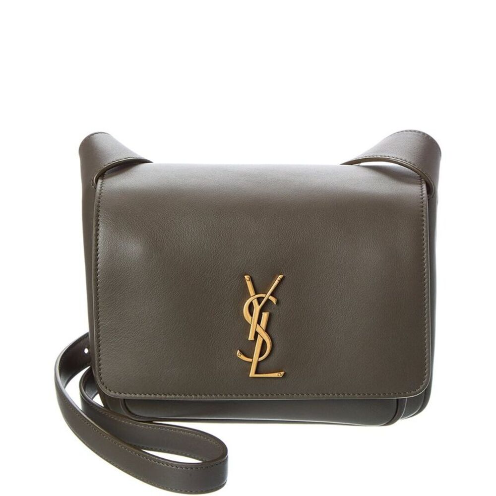Saint Laurent Niki Leather Crossbody, Green